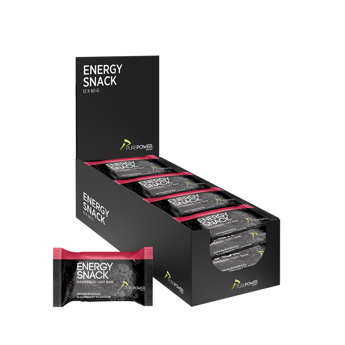 Energy Snack Framboos 12x60 g