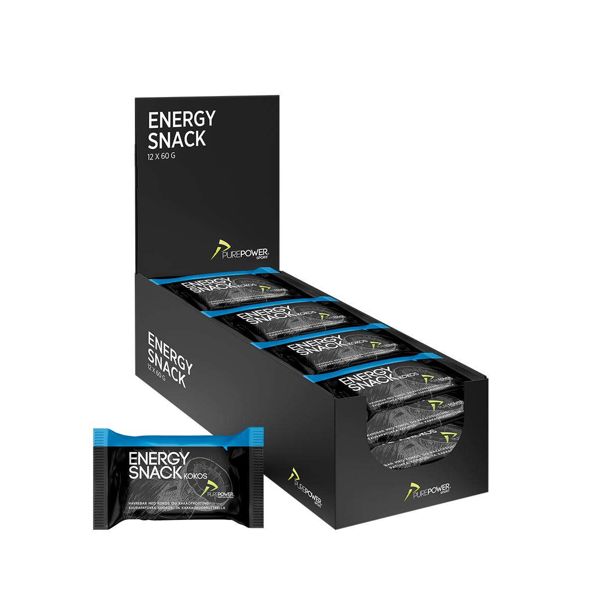 Energy Snack Kokosnoot 12x60 g