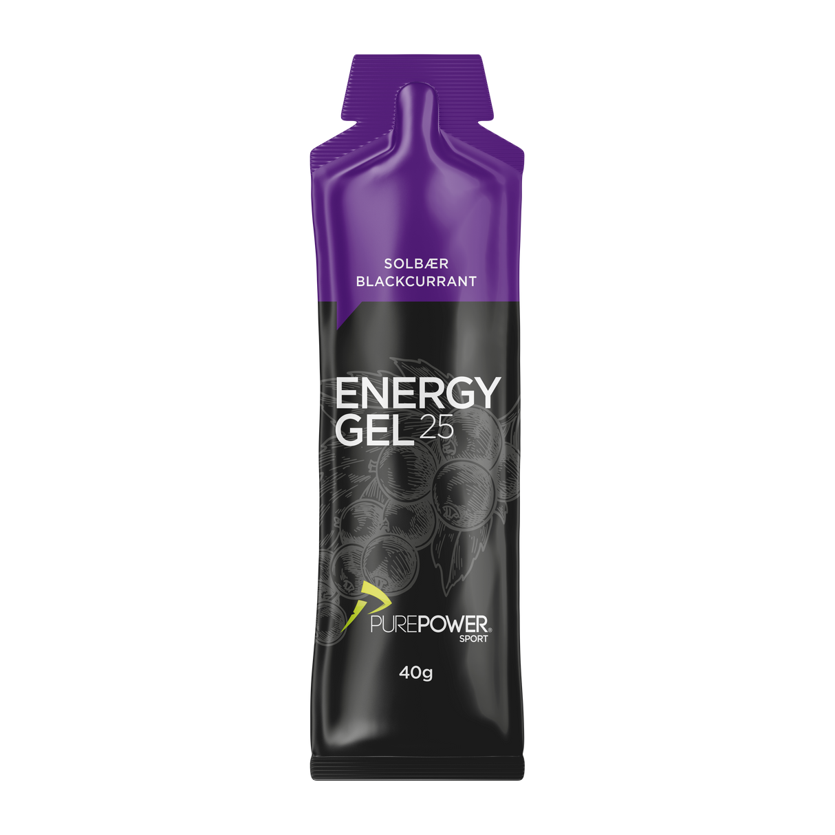 Energy Gel Zwarte bes 40 g
