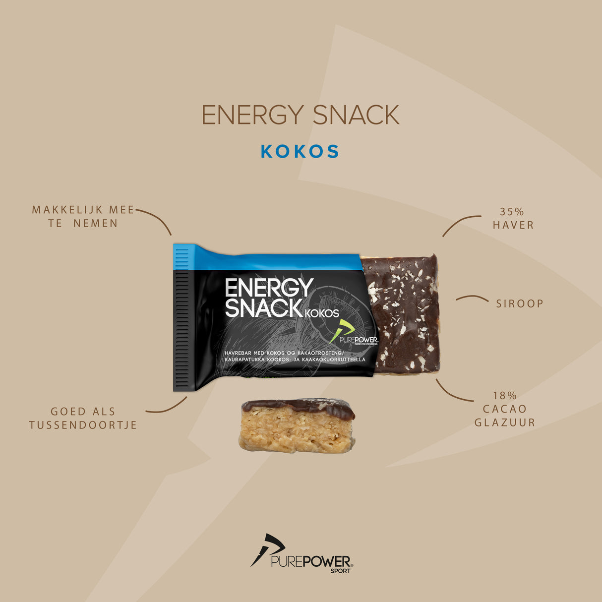 Energy Snack Kokosnoot 60 g