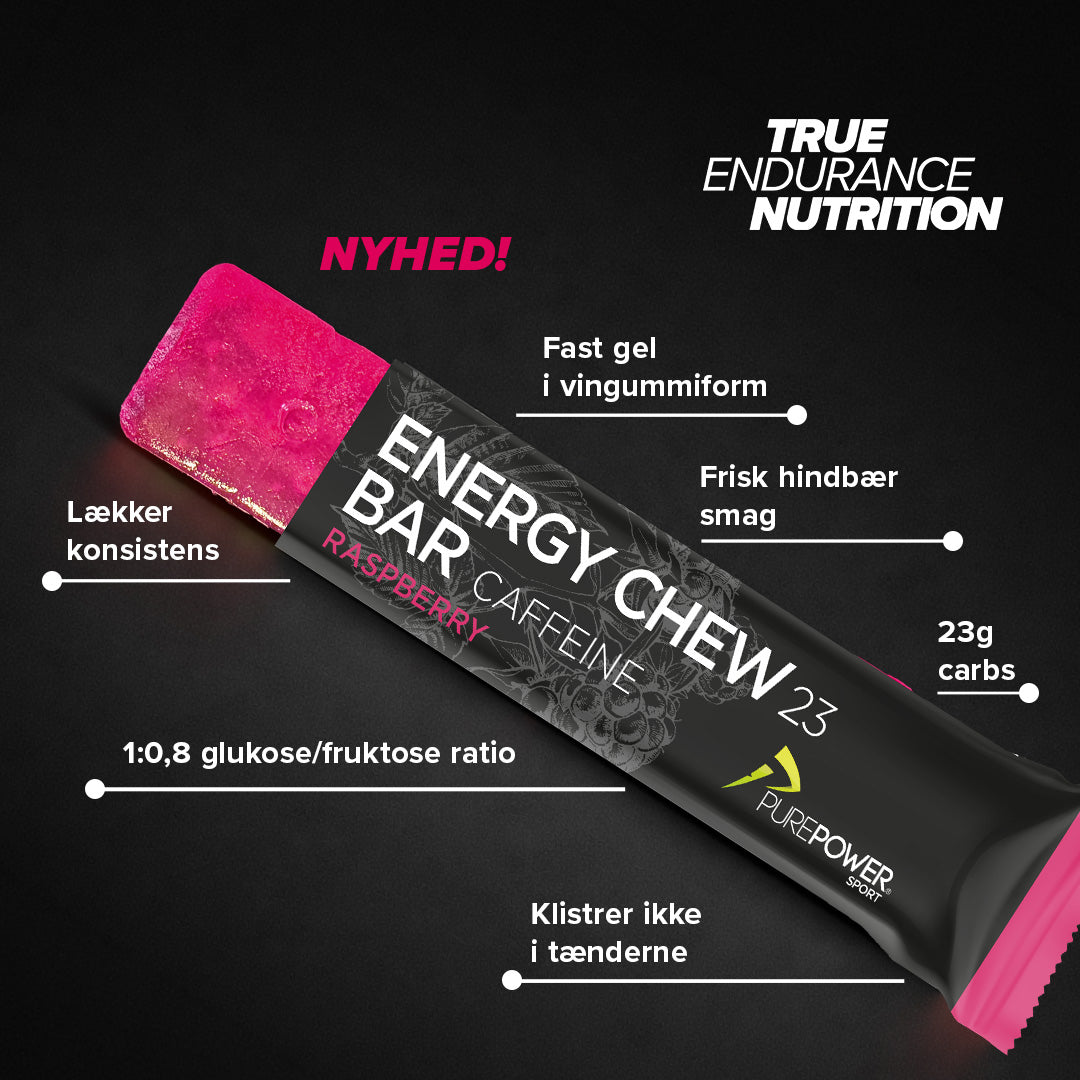 Energy Chew Bar Cafeïne Framboos 30 g
