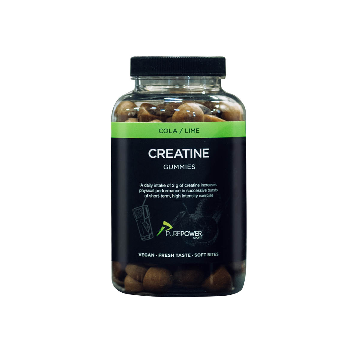 Creatine Wijngom Cola/Limoen 120 st.